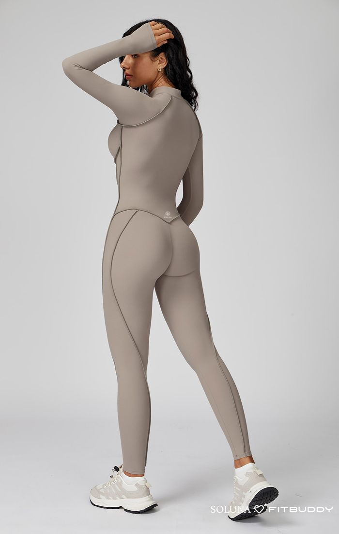 Body Sculpt Jumpsuit oat milk 6