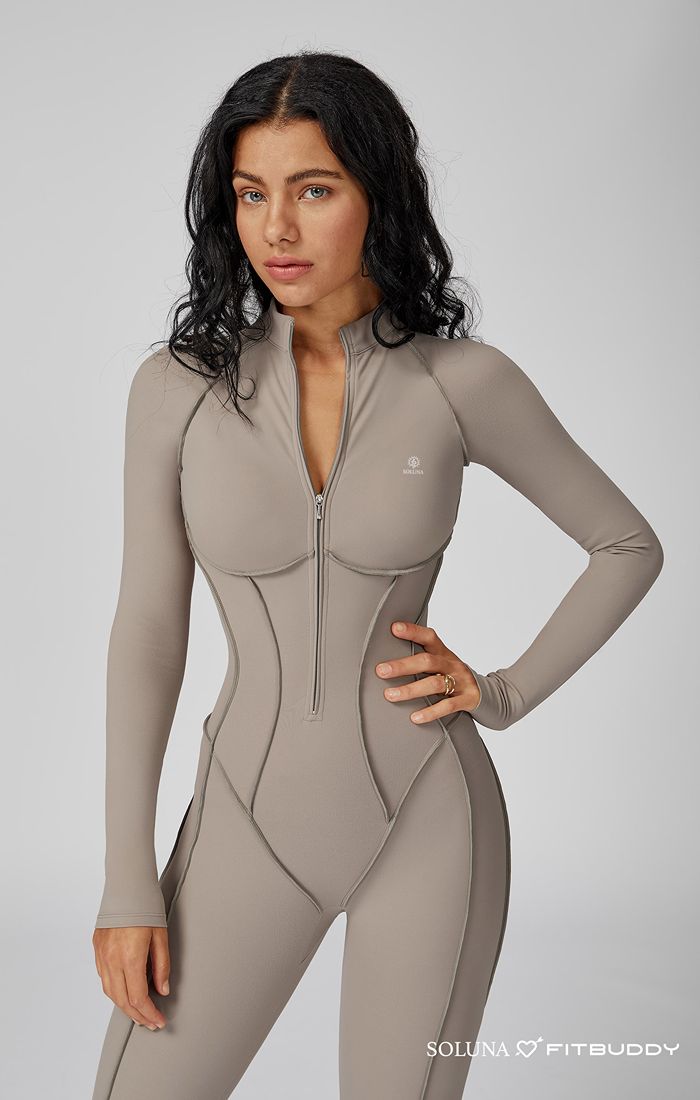 Body Sculpt Jumpsuit oat milk 8