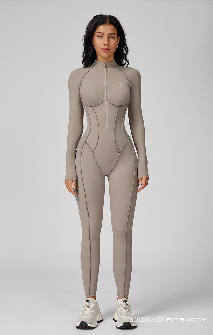 Body Sculpt Jumpsuit oat milk